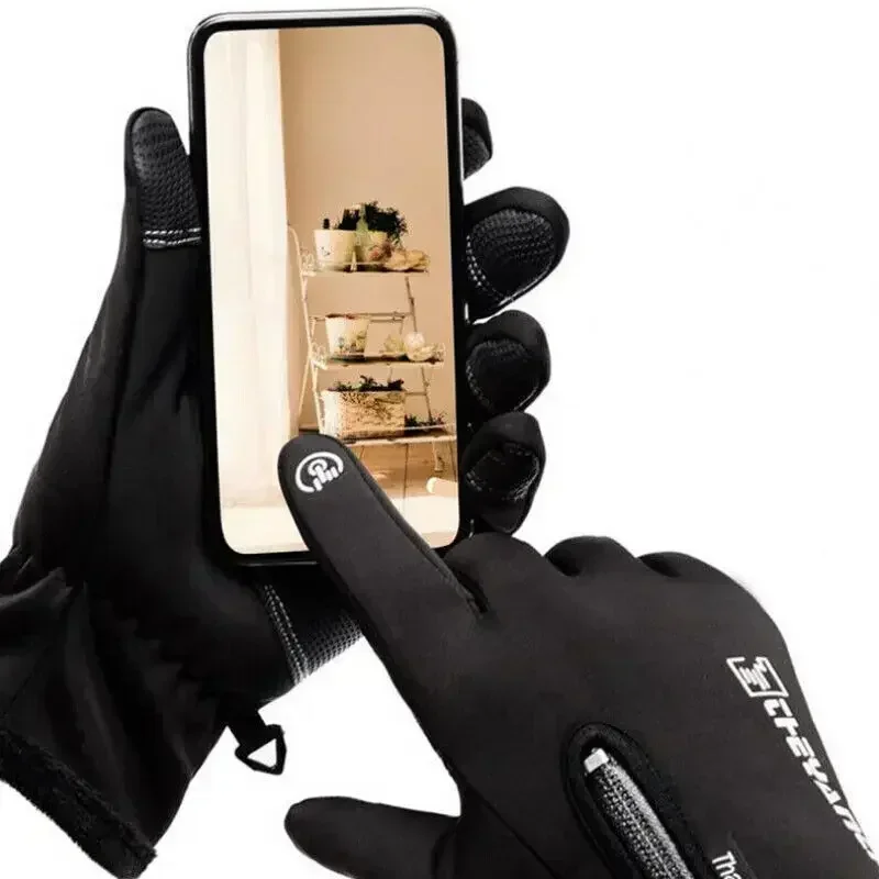 Guantes de ciclismo eléctricos con calefacción USB para hombres y mujeres, guantes de invierno cálidos, antideslizantes para pantalla táctil,