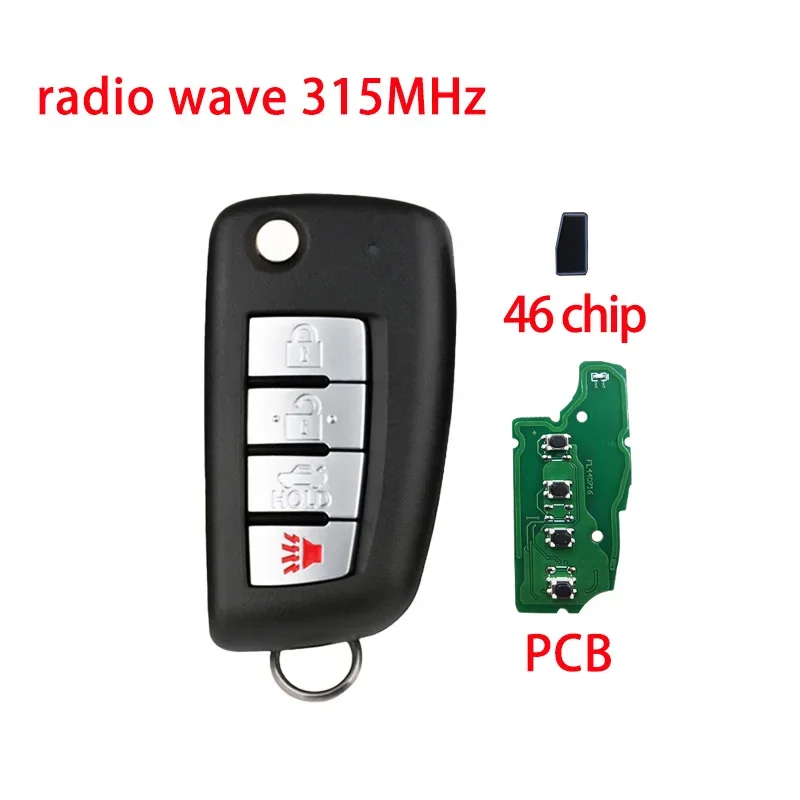 KiTi For 2/3/4BTN Car Remote Key For NISSAN Juke March Qashqai Sunny Sylphy Tiida X-Trail 315Mhz 433MHz CWTWB1U751 / CWTWB1U761