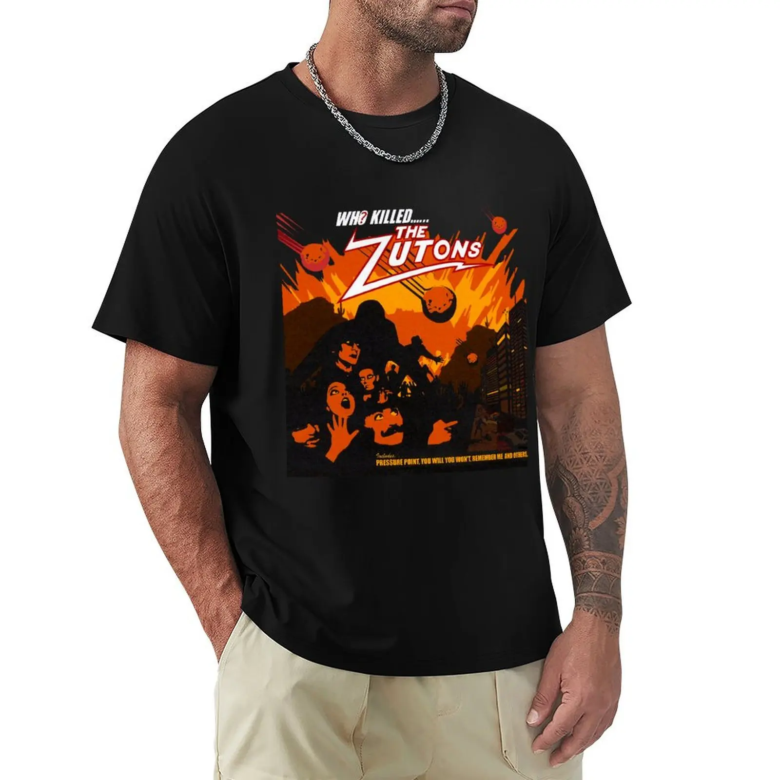 Pressure Point The Zutons Band T-Shirt Fashion Simple Casual Tee Shirt