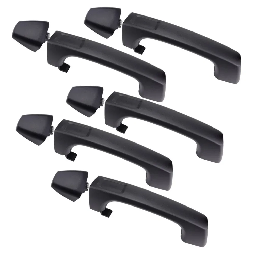 5pcs Exterior Door Handles for Hummer H3 200-2010,Front and Rear,Left Driver & Passenger Right Side,Replaces 83403,Black