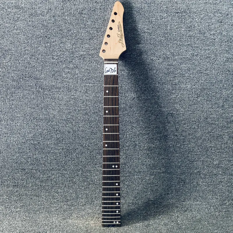 GN726 24 Frets Genuine and Original JD Brothers Unfinished Electric Guitar Neck Tremolo Maple with Rosewood for Replace and DIY