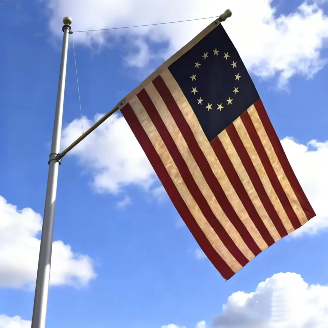 Betsy Ross American Flag 2x3ft 3x5ft Historical USA Banner with Brass Grommets Patriotic Polyester Decor for Outdoor Indoor