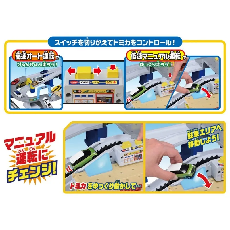 Diecast alloy Car electric track set Gift TAKARA TOMY TOMICA Variable Speed motorway Collection Display toy gift for children.