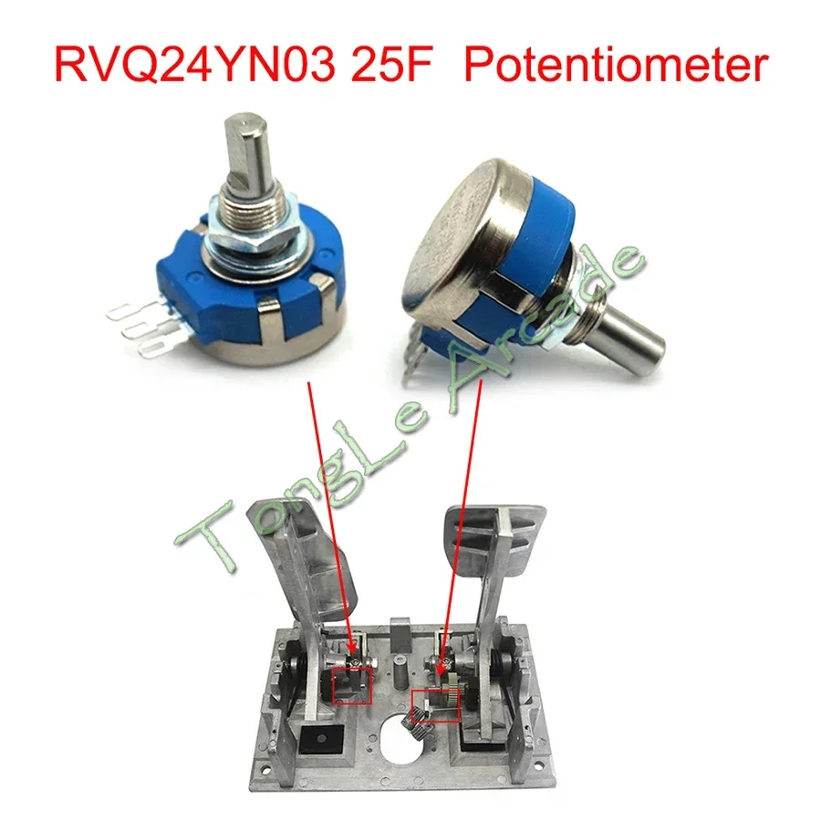 

Новый оригинальный RV24YN03 20F B502 5K симулятор однооборотный потенциометр из углеродной пленки гоночный игровой автомат аркадные аксессуары, 1 шт.