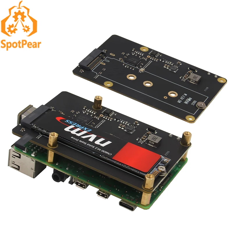 X872 Raspberry Pi 4 USB To M.2 NVMe SSD Expansion Board NAS Support Boot From SSD