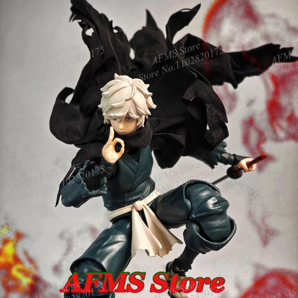 Sammlerfigur im Maßstab 1:12, Umhang, Samurai, Ninja, Superheld, Kampfschaden, Umhang, Zubehör, passend für 6-Zoll-Actionfiguren, Herren-Soldat