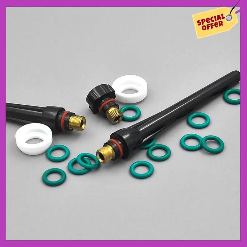 

HFIL-90PCS Welding Torch Accessories Kit Collets Body Glass Cup Alumina Nozzle Stubby Gas Lens 10/12 For TIG WP-17/18/26