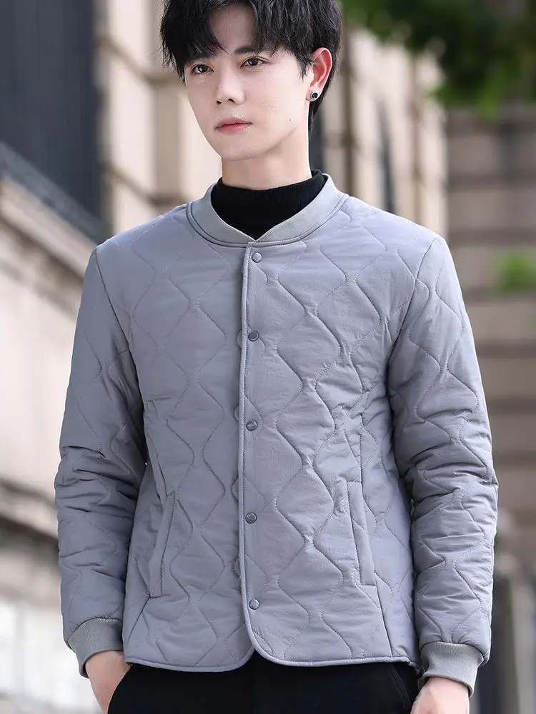 Jaet en coton léger pour hommes, automne et hiver, Faion décontracté, col Tead, doublure intérieure fine et ronde, vêtements de maison longs Sve