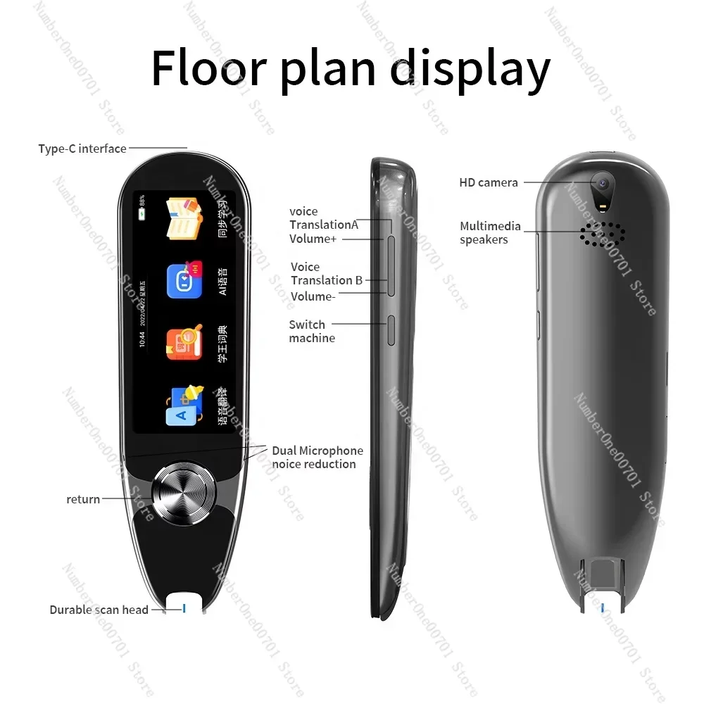 Vormor-X7 Global Voice Translator, Offline Language Translation, Smart Instant Phonetic Scanning Pen, Reading Book for Kids