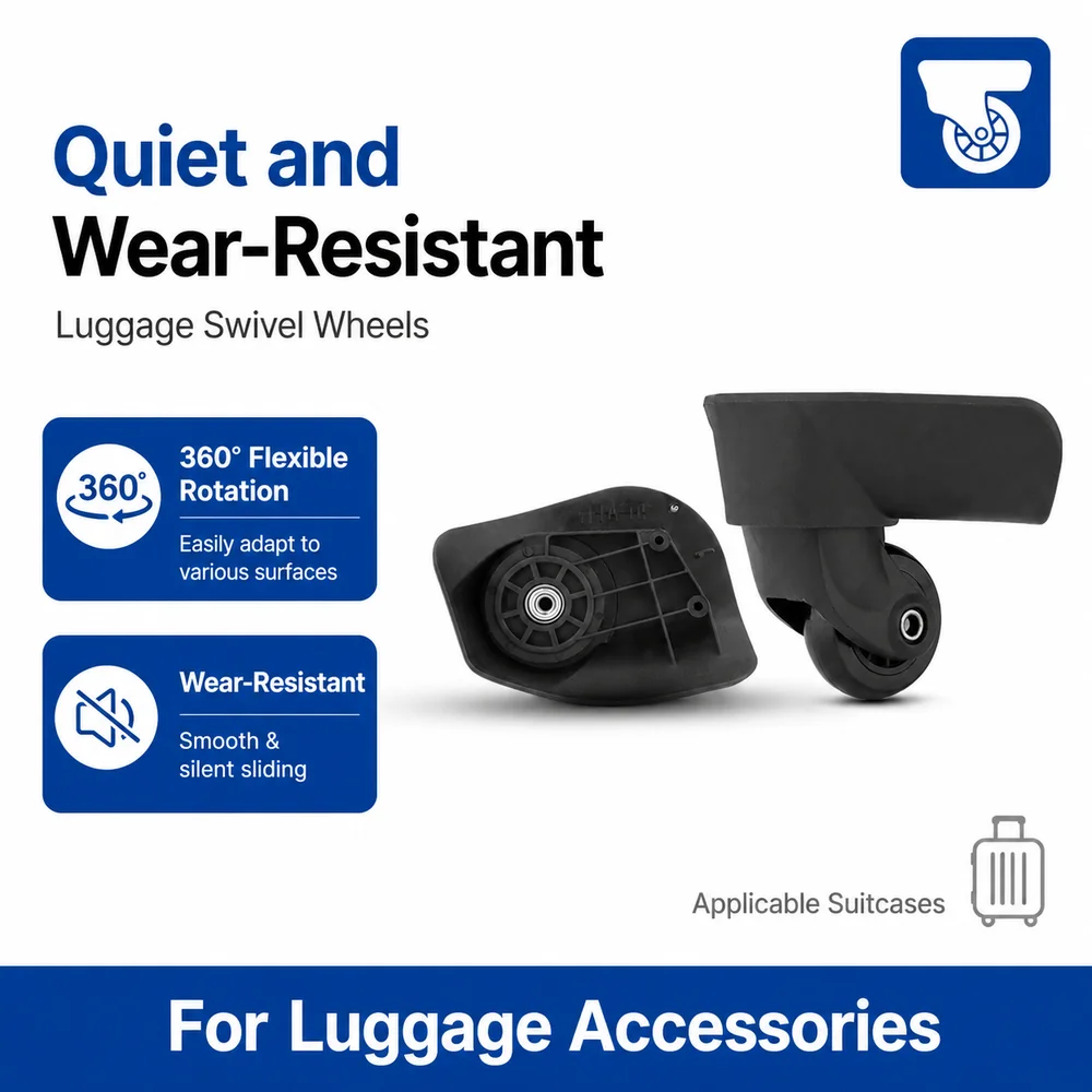 Universal Luggage Wheels For Samsonite Benlun F-05 360° Swivel Caster Wear-Resistant Replacement Suitcase Roller Parts