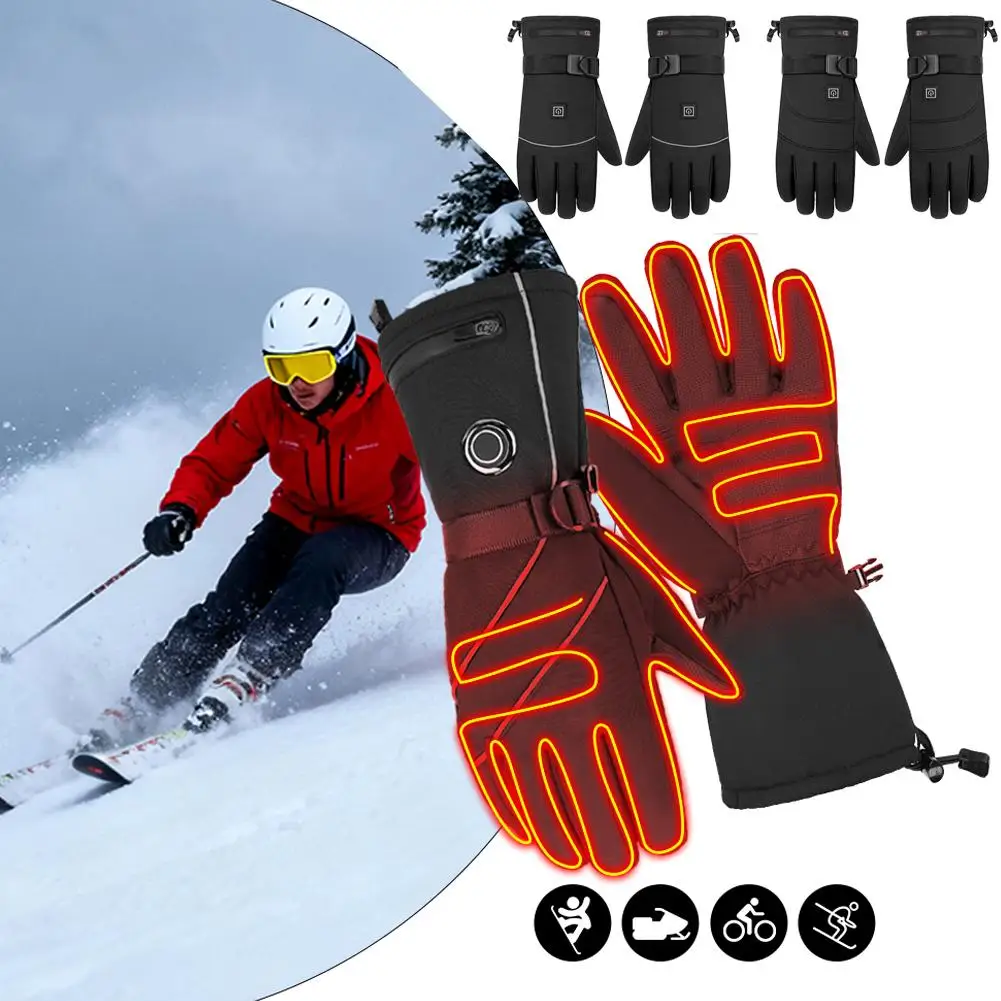 

Eletric Thermal Heated Gloves Winter Warm Heat Gloves Snowboarding Hunting Fishing Waterproof Heated Rechargeable Gloves