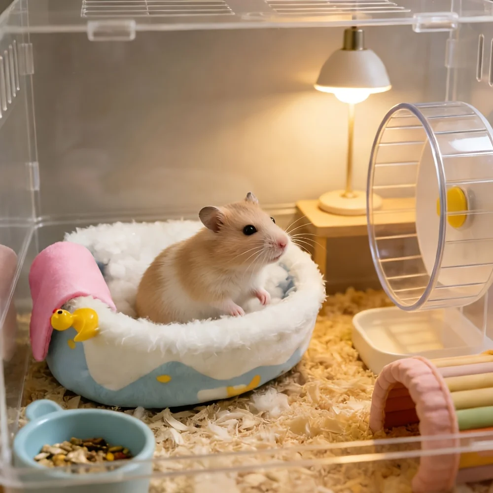 Autumn Winter Hamster Warm Nest Mat Bed for Small Animals Hedgehog Squirrel Mice Rats Guinea Pig Cushion Bed Pet Products