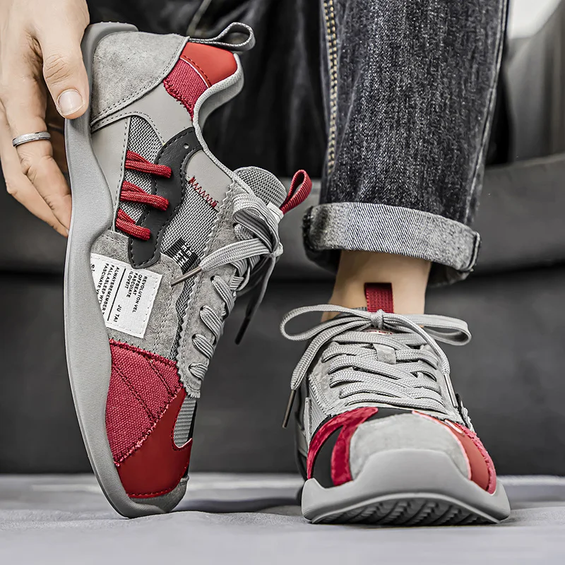 MAEDEF Mens รองเท้ารองเท้าผ้าใบกีฬารองเท้าเทนนิสสําหรับชายรองเท้าผ้าใบ Breathable ลื่นเดินชายกีฬารองเท้า