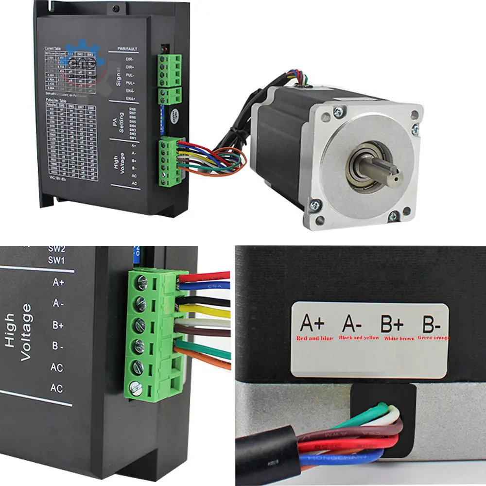 Mc860g Schrittmotor treiber Zweiphasen-Schrittmotor-Drehzahl regler geeignet für 57 86 Schrittmotor-Eingangs spannung 18-80