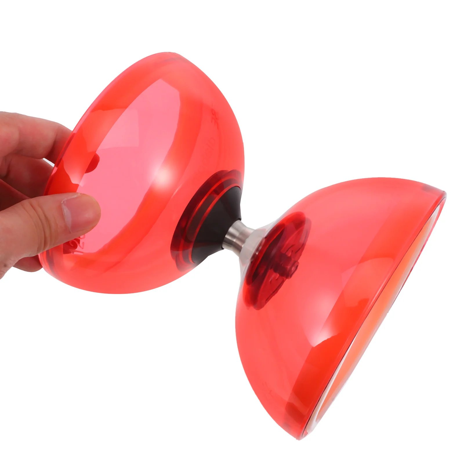 Diabolo chino Yoyo, rodamientos de doble rueda de goma suave, juguete de malabarismo para niños, accesorios para exteriores de Tpu