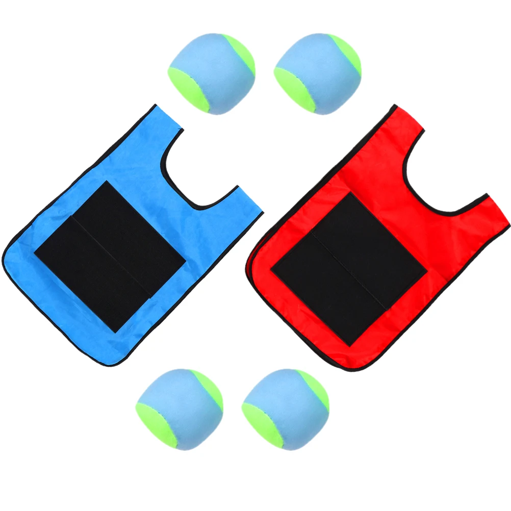 2 セット親子インタラクティブ粘着性遊び場スポーツおもちゃ子供用ドッジボールゲームベスト幼児