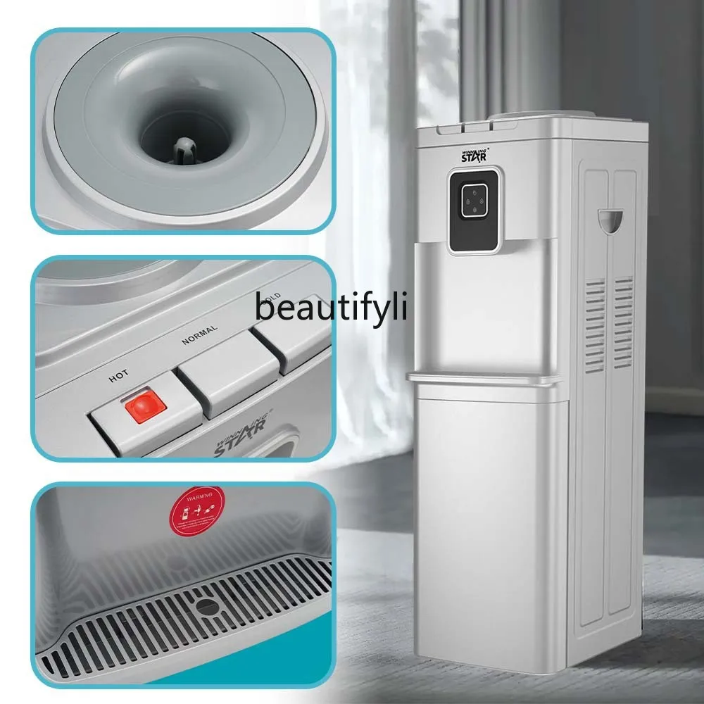 درجة حرارة ثابتة أوتوماتيكية، درجة حرارة الغرفة الساخنة والباردة، متعددة الوظائف، موزع مياه عمودي منزلي مزدوج التردد