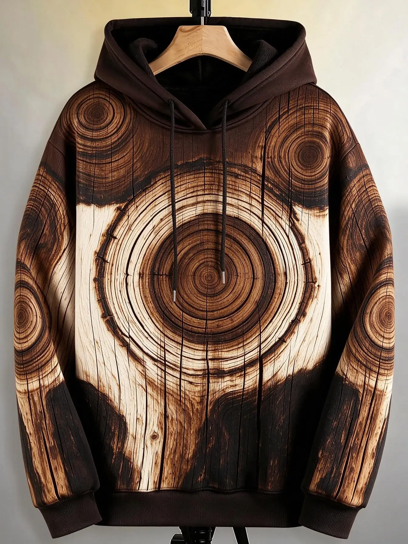 Men's Hoodie Thin Autumn Winter Multi Tone Leopard Print Splice Pattern Hoodie Loose Fit Wild Fashion Street Style Men's Clothes