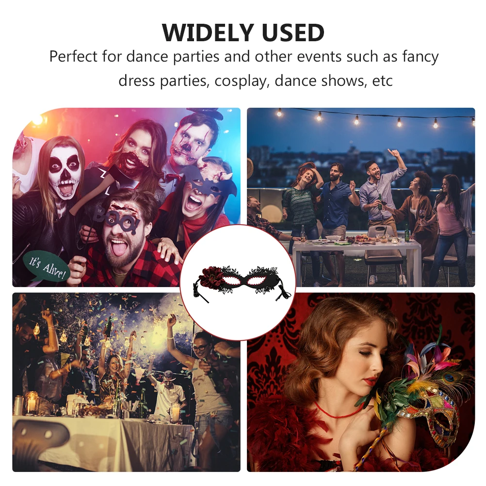 

Half Face Mask Masks for Party Halloween Cosplay Masquerade Costume Accessory Cloth Prop Women Events Dance