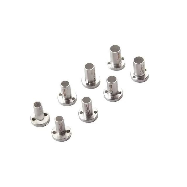 Zestaw 5 szt. osłonek ochronnych na skórę ze stali nierdzewnej 3,5 mm/4 mm/4,5 mm/5 mm, wielokrotnego użytku, do operacji liposukcji.