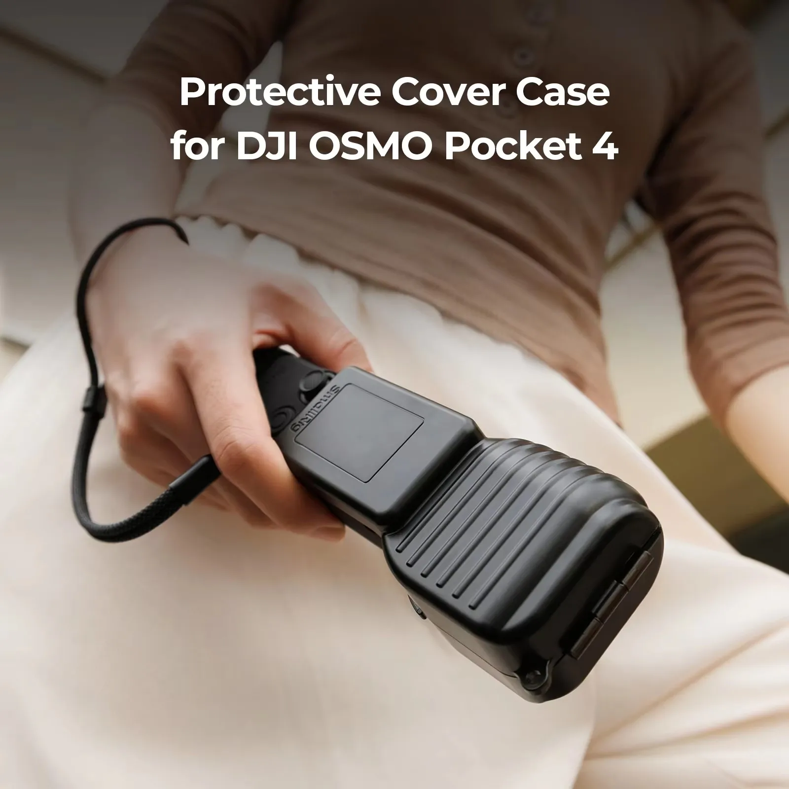 SmallRig Pocket 4 Gimbal Protective Case for DJI Osmo Pocket 4 Anti-Scratch Full Coverage Body Gimbal Screen Grip Handle 6005