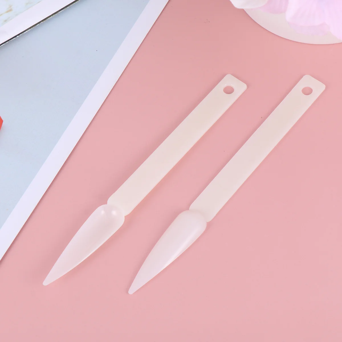2 juegos de placas de colores para decoración de uñas, tabla de puntas de práctica duradera blanca en forma de abanico, 40 piezas, tableros de abanico para exhibición de esmalte de uñas