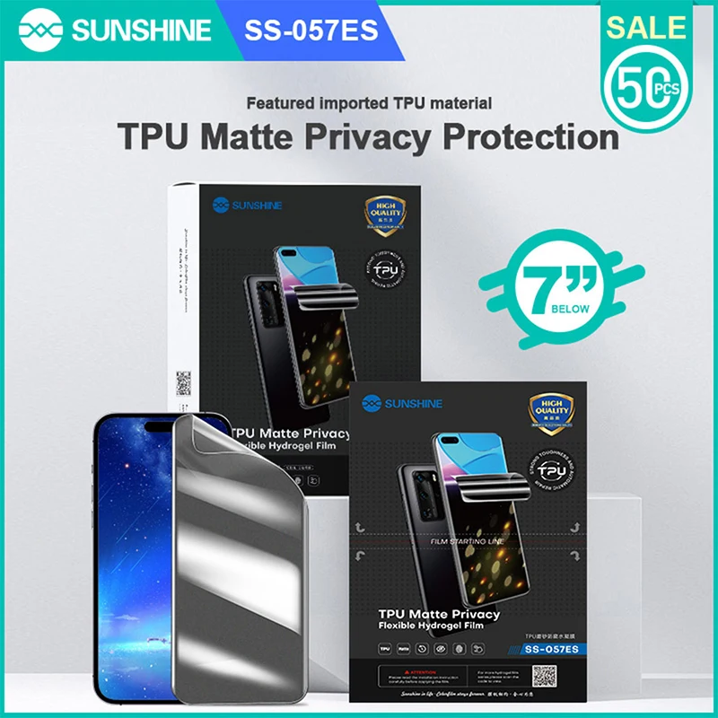 

SUNSHINE SS-057ES ТПУ матовая гидрогелевая пленка для конфиденциальности с кодом для машин для резки пленки, таких как серия 890C Y22 Y25