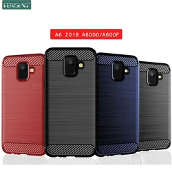 Case For Samsung Galaxy A6 2018 Case Silicone TPU Bumper Shockproof Carbon Cover for Samsung Galaxy A6 2018 A6000 A600F Case