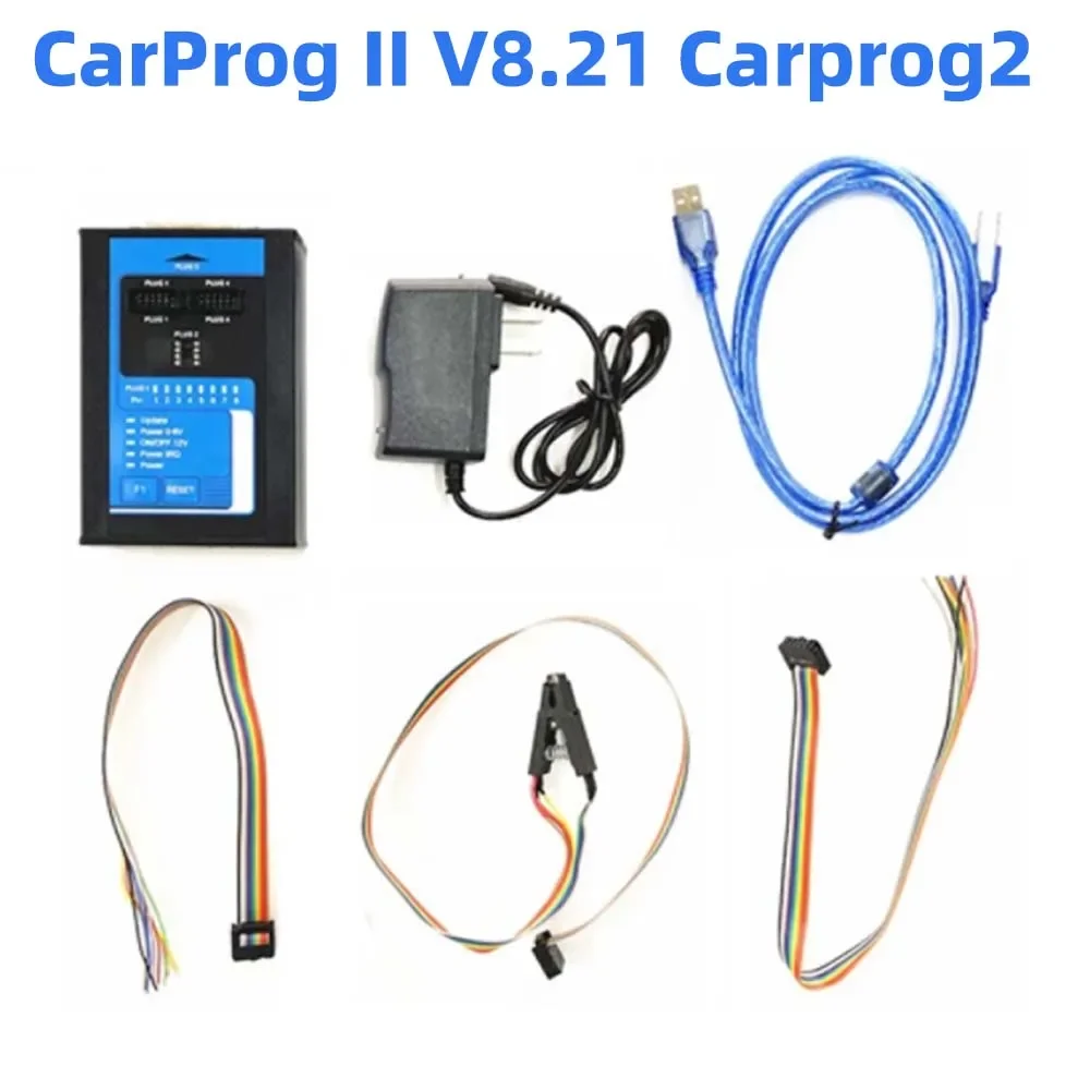 

A+ Carprog 2 V8.21 Smart Programming Car Prog II Reset Crash Data Immo Off Read Save Dataflash Programmer Support Multi-Systems