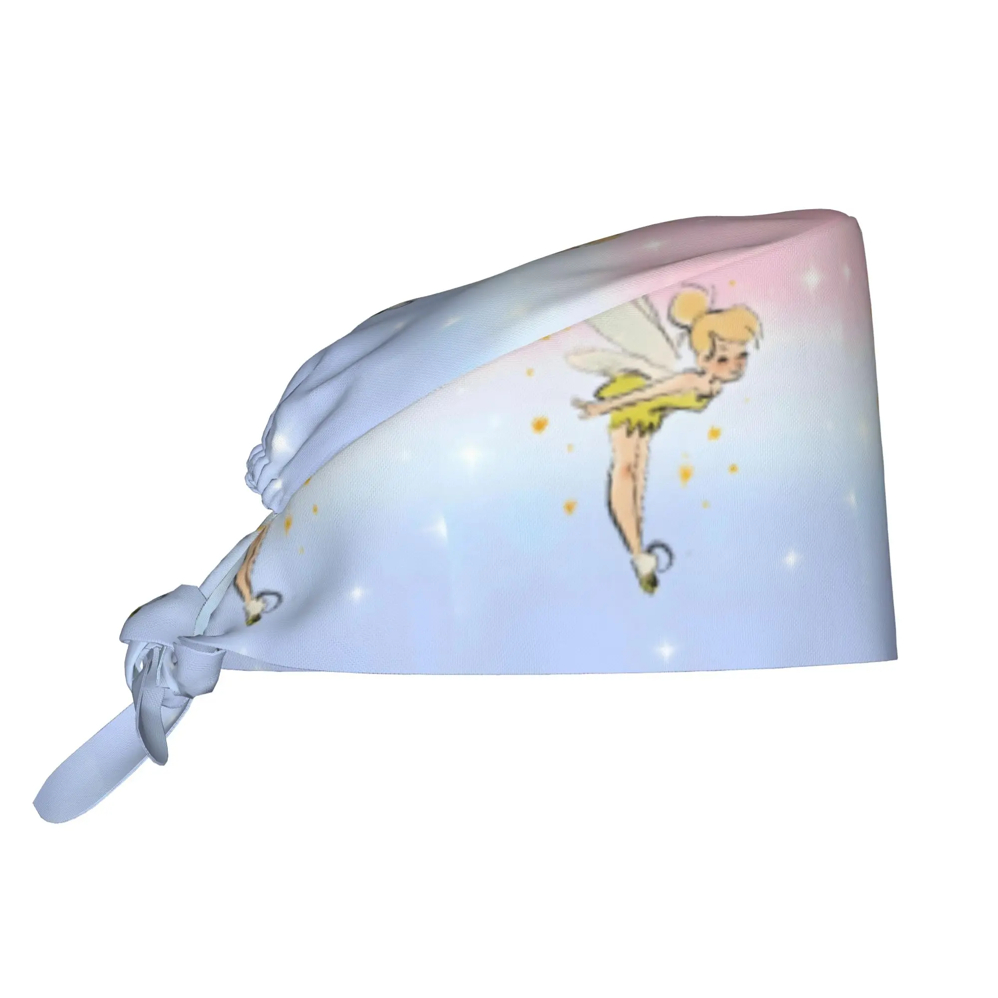 Custom T-Tinker Anime Bell Cute Cartoon Scrubs Cap Surgical Hats Men Women  Operating Room Cap Operator Hats Lab Works Hat