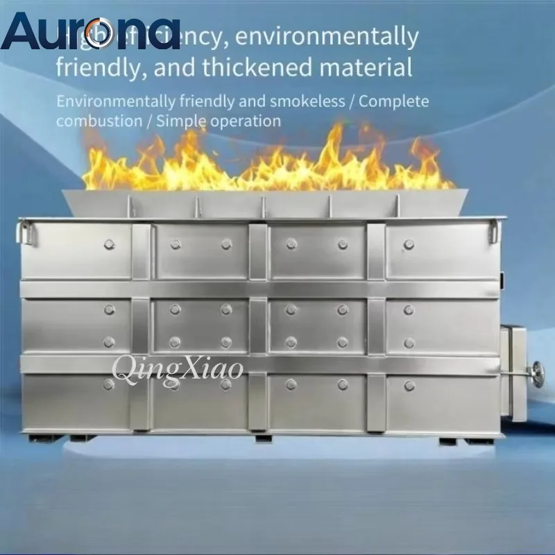 【Professtional】Mini Smokeless Waste Burning Equipment Industrial High Temp Furnace For Scrap Rubber Plastic Packaging And Waste