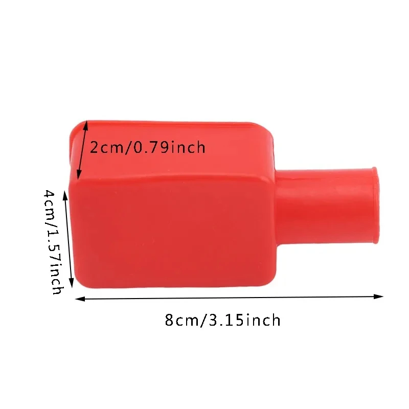 Car Battery Pole Positive And Negative Protection Cover Soft Plastic Flexible Battery Terminal Insulator Protective 1Pair