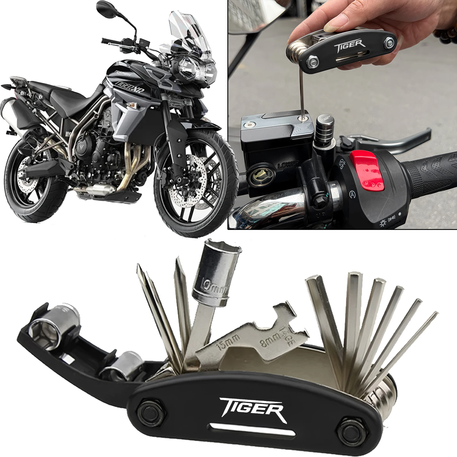 Strumento di combinazione per Tiger 660 850 900 GT PRO Rally Explorer 1200 1200 XCA XC Accessori Set di cacciaviti di riparazione