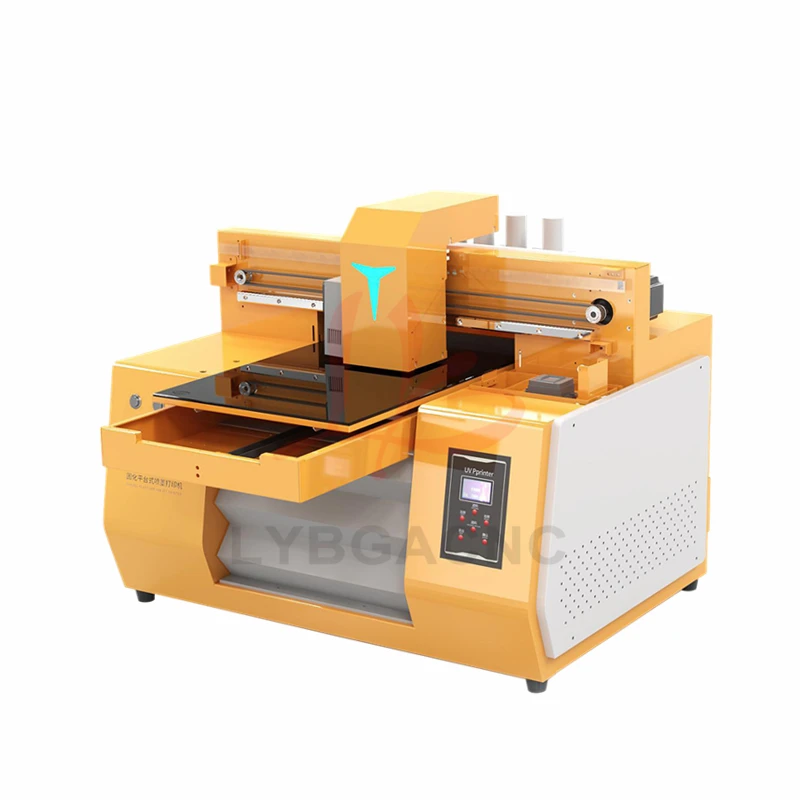 A3 Full Automatic UV Flatbed Printer with Ink USB Infrared for Phone Case Metal Glass Wood T-shirt Print DTF Transfer 300X500MM