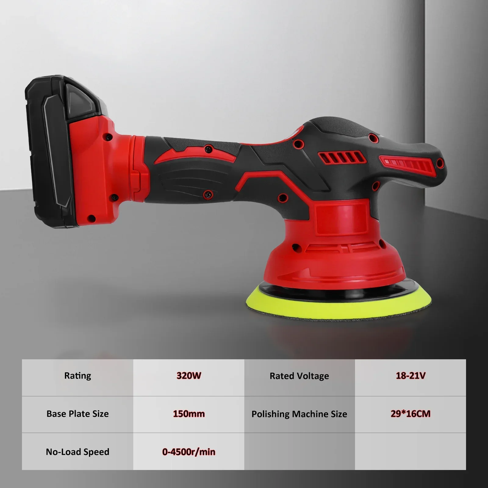 

For Milwaukee 18V Battery Pin Cordless Car Polisher 8 Variable Speed Auto Electric Detailing Waxing Sanding Polishing Tool