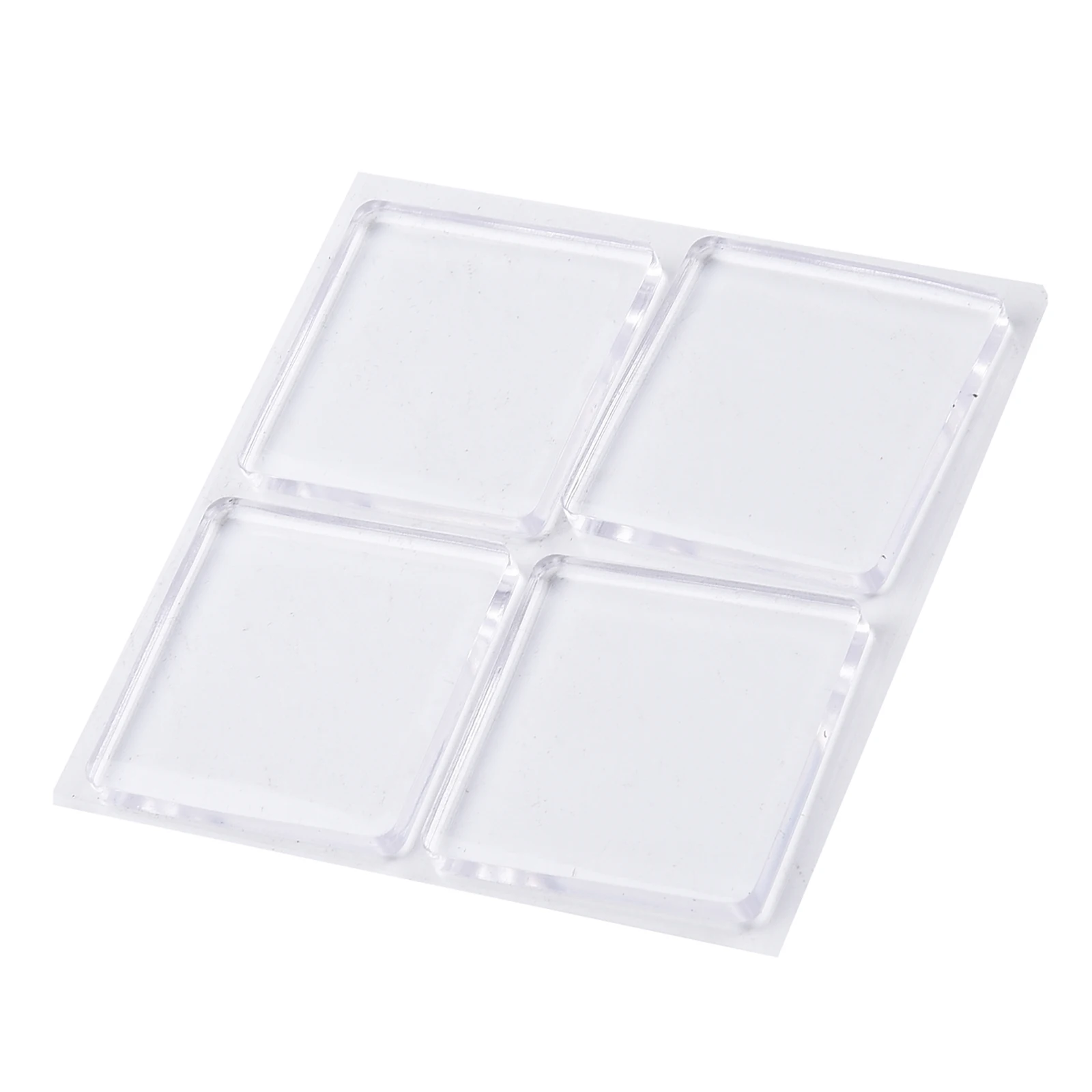 Tappetino antiscivolo in silicone trasparente resistente al calore da 4 pezzi 4x4 cm Tappetino ammortizzante antivibrante per armadio per lavatrice