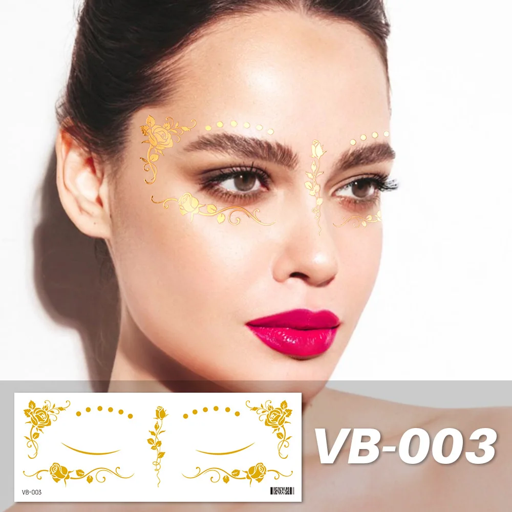 

New Freckle Tattoo Stickers Waterproof, Sweatproof, Environmentally Friendly, Gold Plated,Makeup eye Stickers Waterproof Tattoo