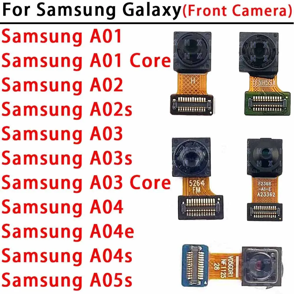 Selfie Camera For Samsung Galaxy A01 A03 Core A02 A02S A03S A04 A04E A04S A05S Frontal Front Camera Module Facing Spare Parts