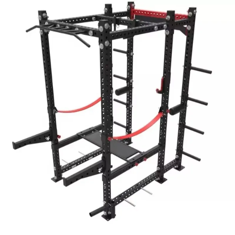 Gym Fitness Equipment Multifunction Adjustable Barbell Squat Power Rack Cage - view 4
