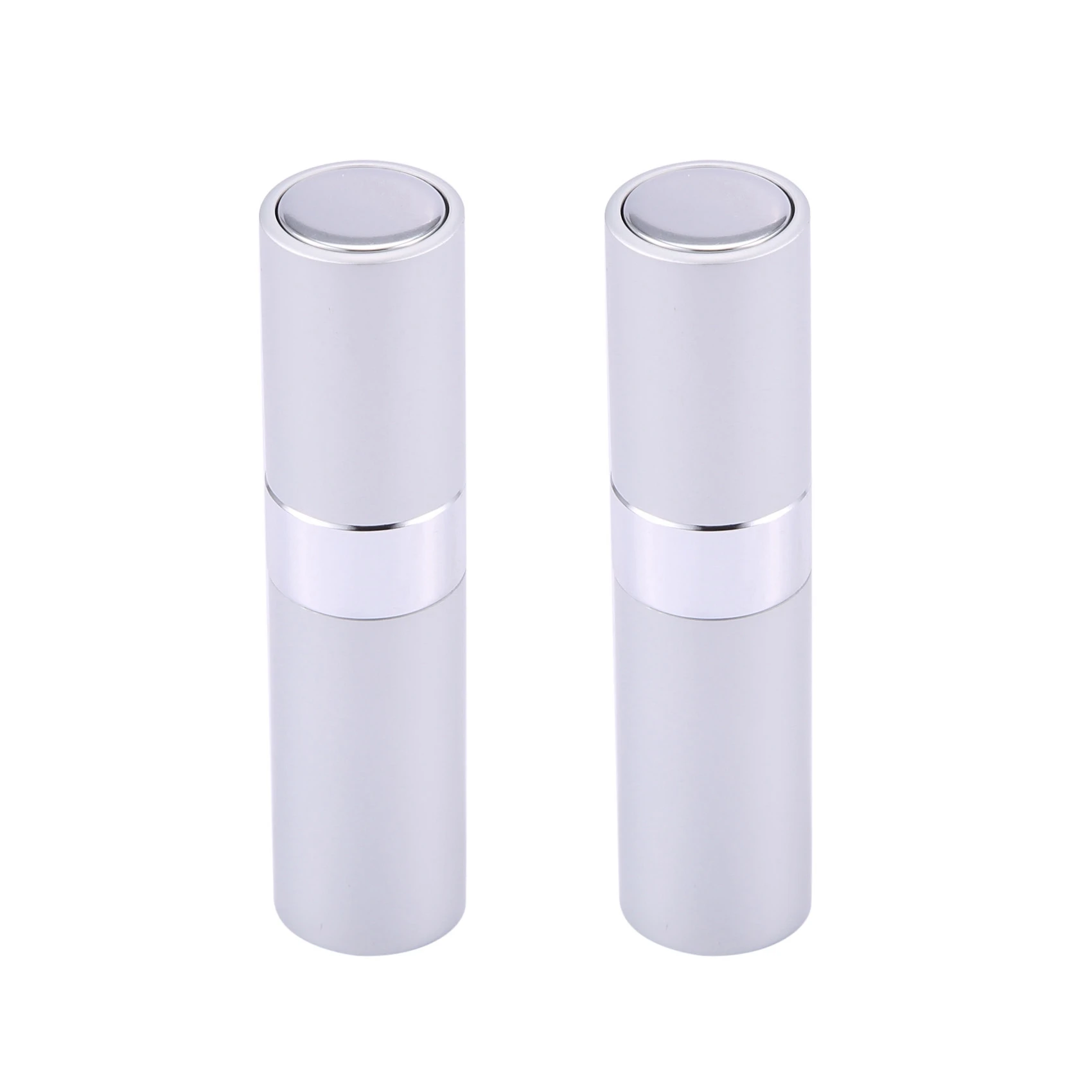 2X 8 Ml Portable Travel Mini Bottle Refillable Empty Perfume Atomizer - Silver
