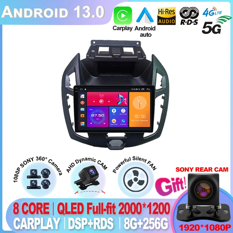 For FORD TRANSIT Connect 2014 2015 Car Stereo 9