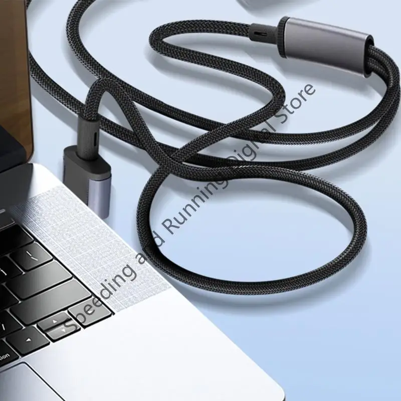 60/150cm Type C Splitter Charging Cable 100W USB C to 2 USB C Charging and Data Transfer Cable for phones and computers