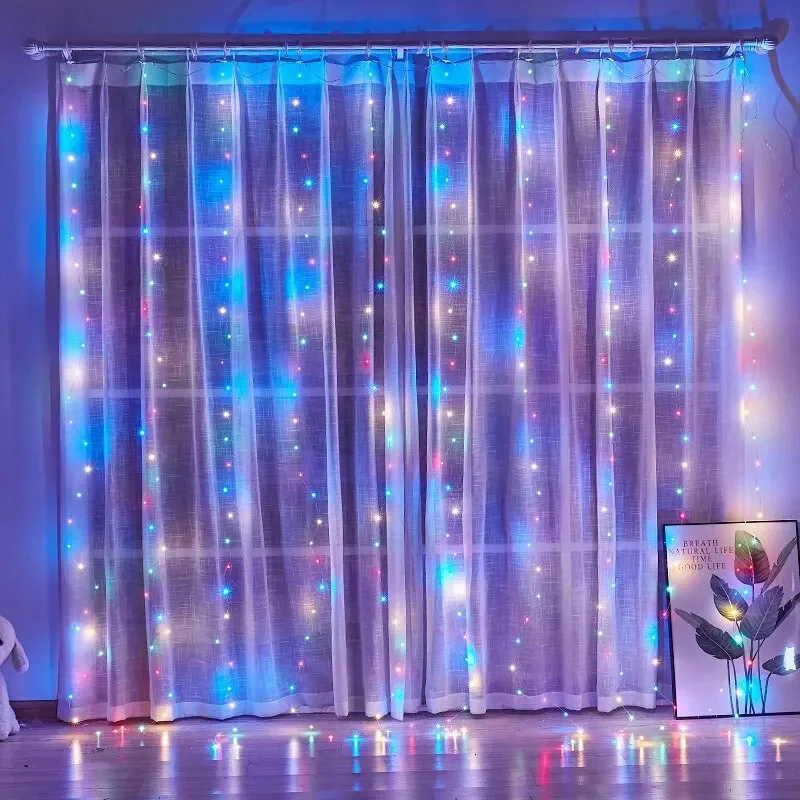Lampu Peri 3/4/6m dengan 8 Mod - Fairy Light Curtain ulasan dan harga