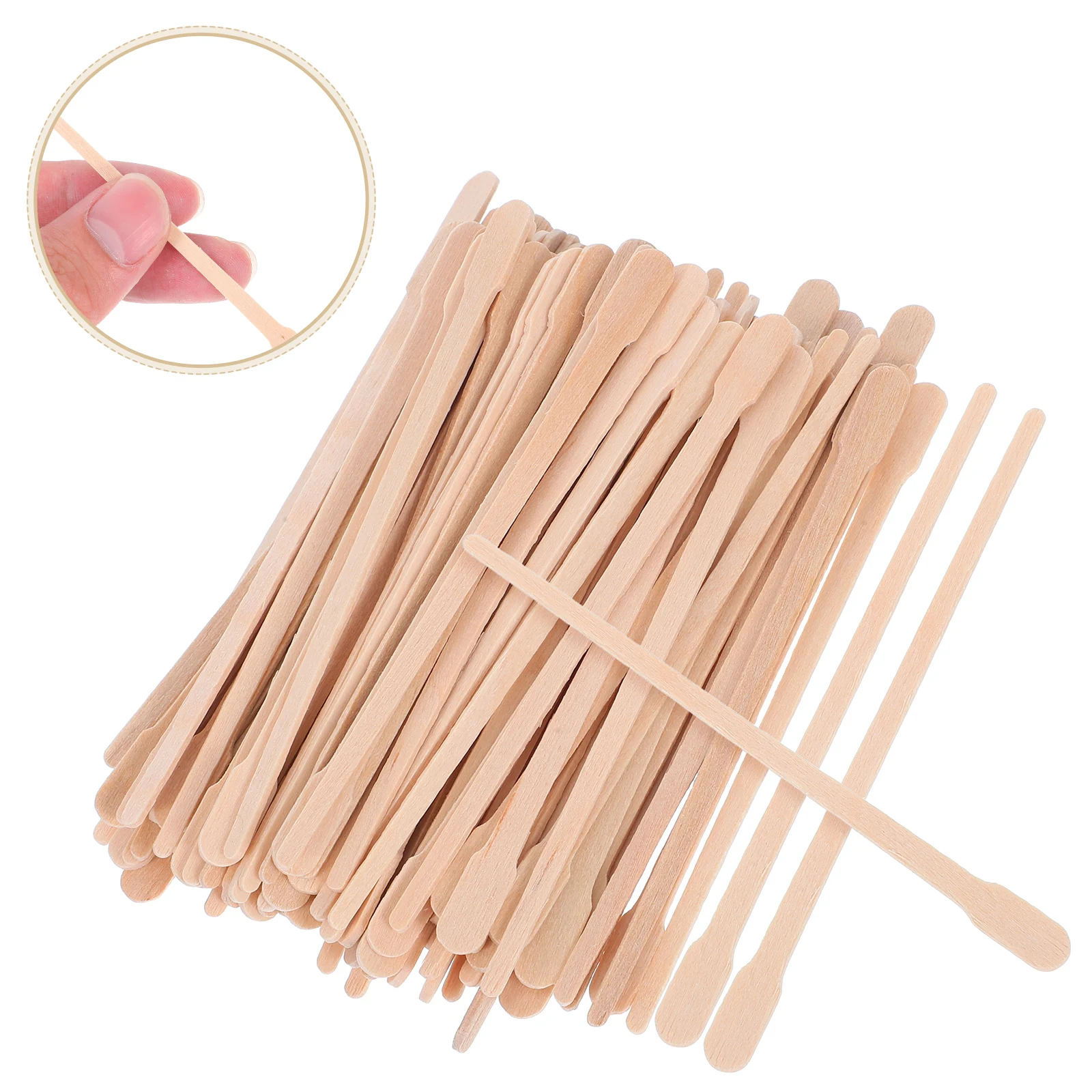 

400pcs Wooden Stirring Sticks Epoxy Resin Craft Paint Tools Beige Mixer Durable Wood Precise Mixing Versatile Application Art