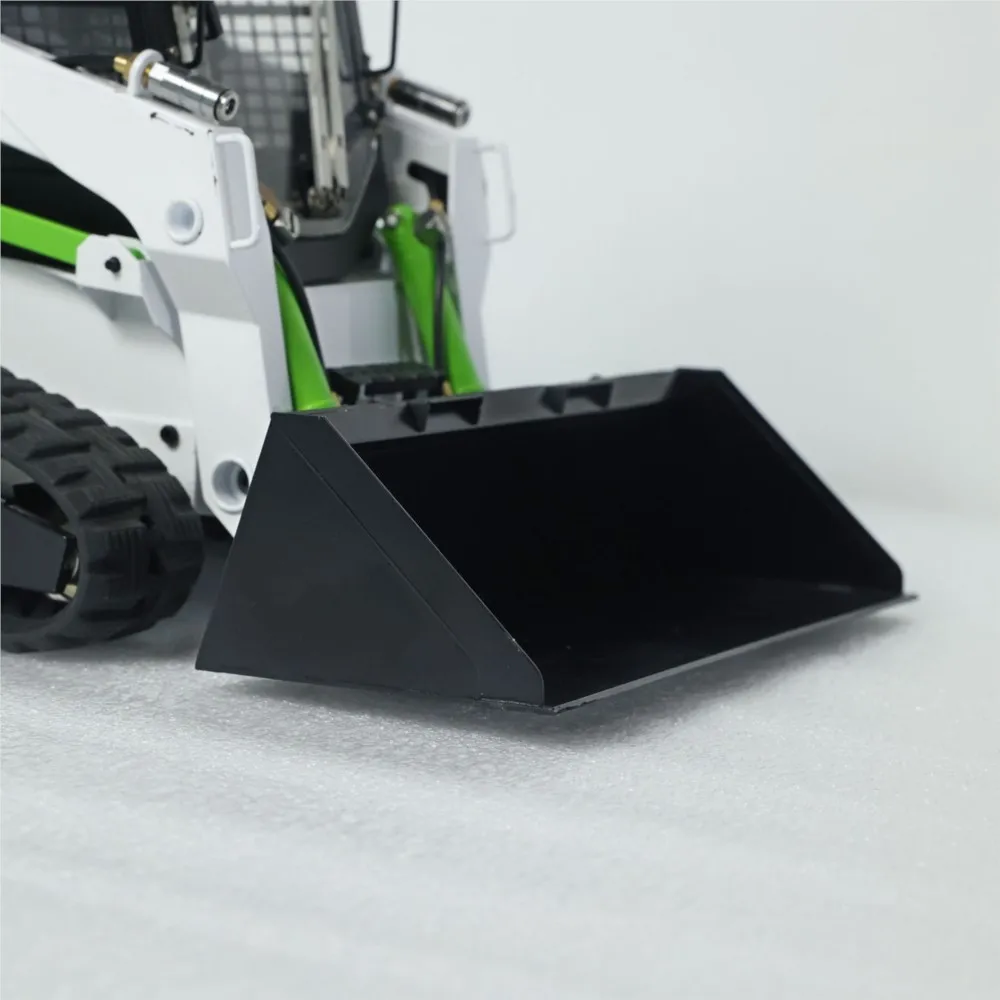 1/14 SM770 RC cargador de deslizamiento hidráulico Control remoto camiones terminados pintados coches sistema de sonido ligero modelo de juguetes RC