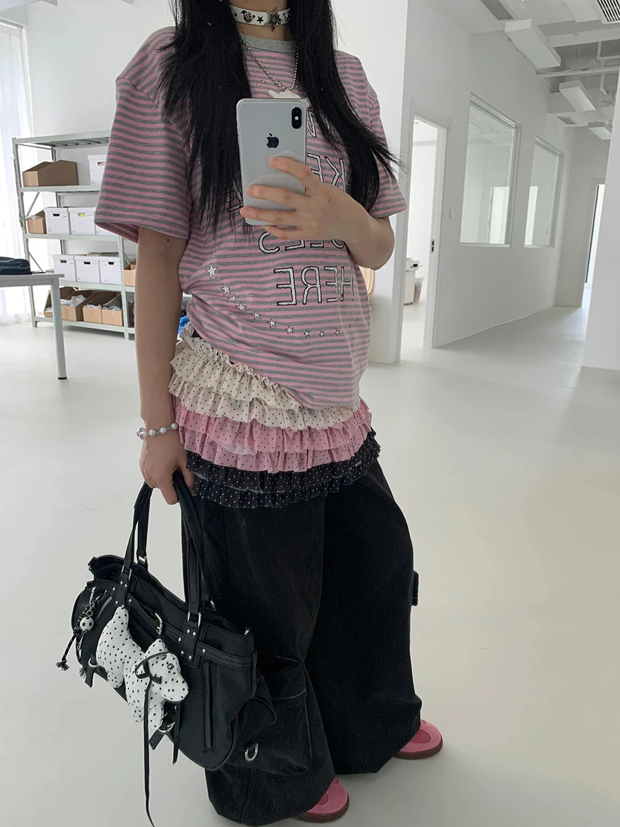 تنورة كعكة نسائية صيفية من REDDACHiC تنورة متعددة الاتجاهات برباط متباين ومنخفضة الارتفاع وكشكشة تنورة صغيرة ملابس Y2k كلاسيكية #6