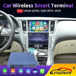 Wireless CarPlay Android Auto for Infniti Q60/QX50 2013-2015 Mirror Aftermarket CarPlay Upgrade Retrofit Multimedia Navigation