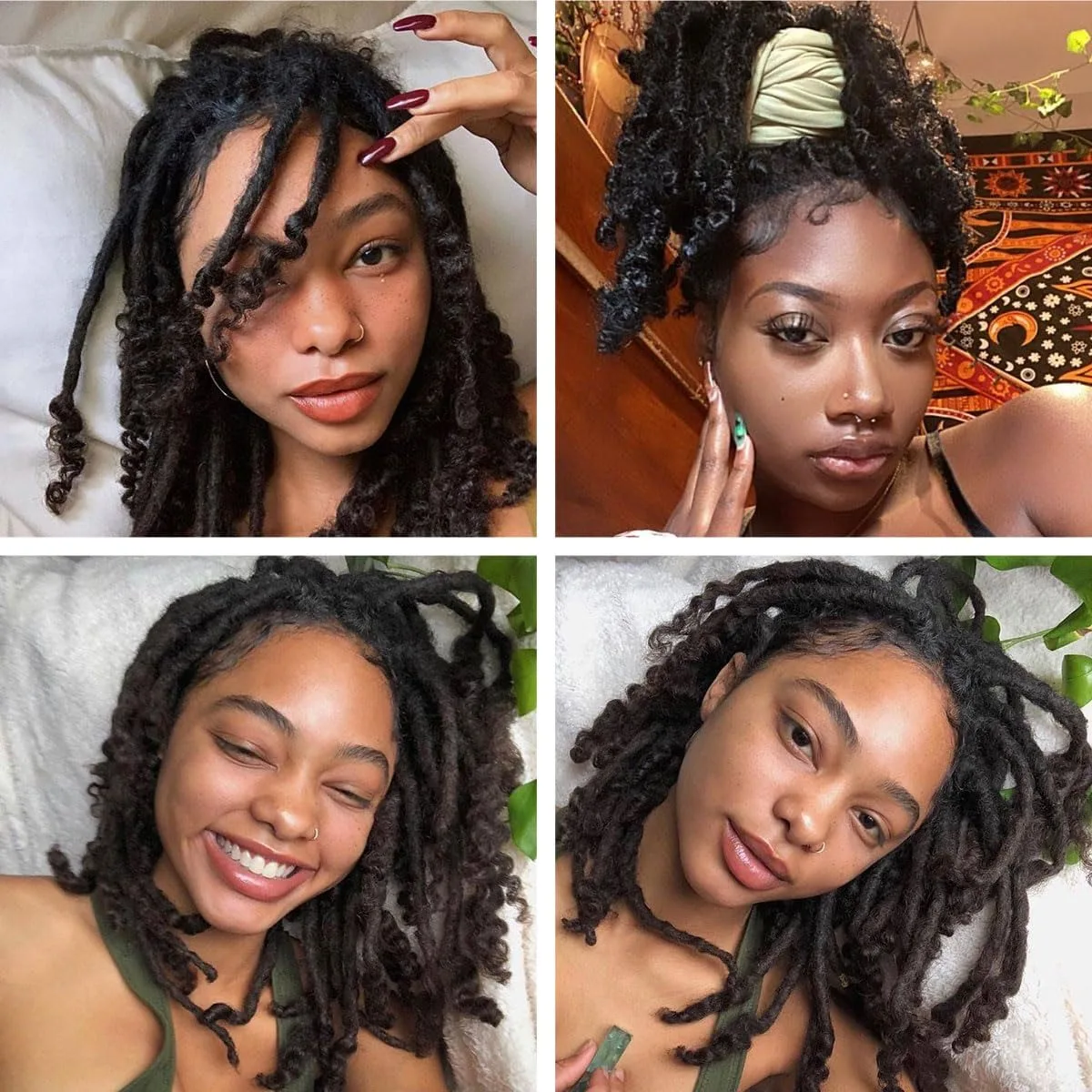 0,6 cm 4-8 Zoll Reguläre Loc-Extensions Echthaar 50 Strähnen Vollständig Handgefertigt 100% Echthaar Dreadlock-Extensions für Männer und Frauen – Detail 13
