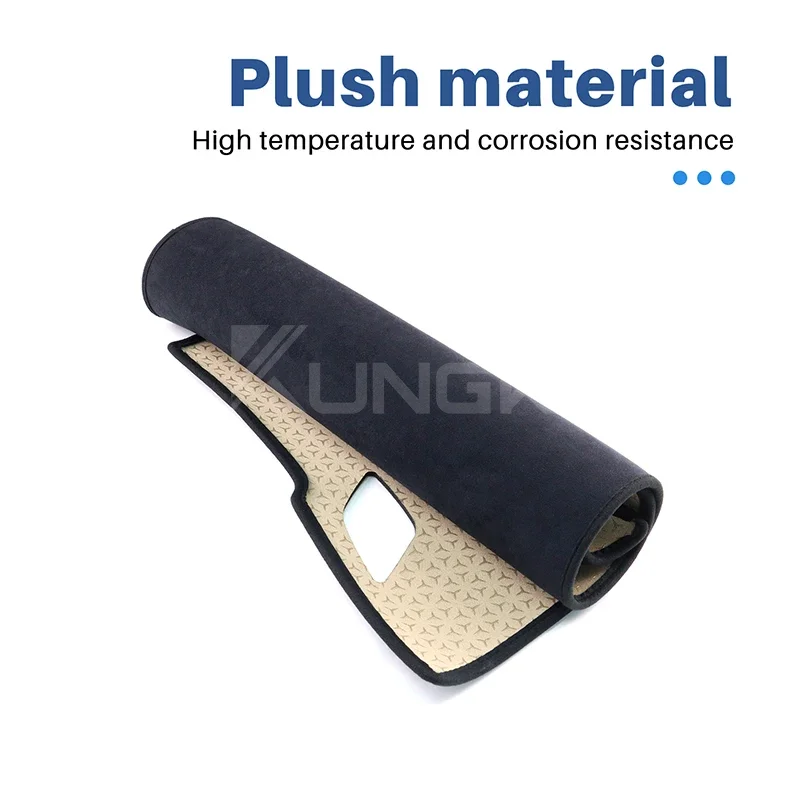 Premium-Flanell-Armaturenbrettauflage für Renault Clio 6 2026, Sommer-Armaturenbrettabdeckung, Lichtschutzmatte, LHD RHD – Detail 4