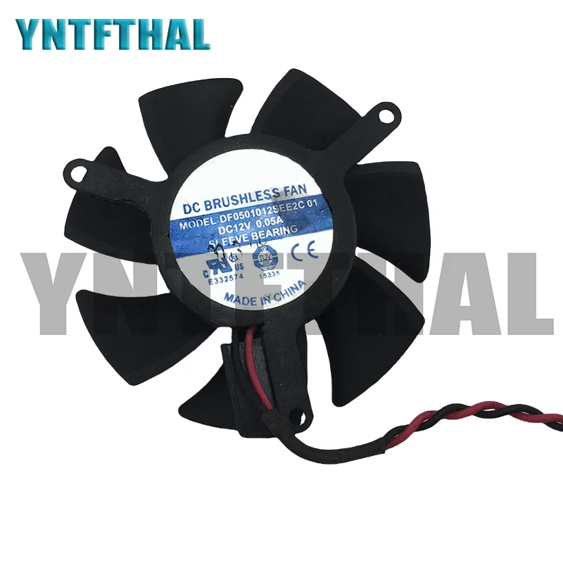 

DF0501012SEE2C01 12V 0.05A Two Lines DC Fan for X1300 HD4650 HD3650